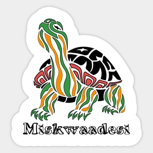 Painted Turtle (Miskwaadesi) Sticker